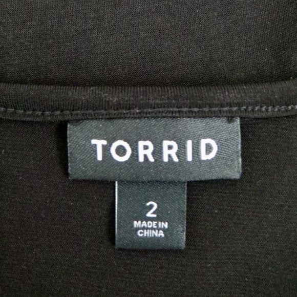 NEW! Torrid Studio Knit Keyhole Skater Dress Long Sleeves Black SZ 2X - Picture 7 of 9